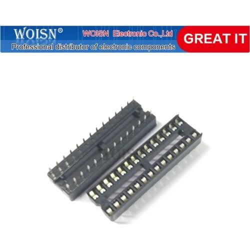 10PCS 28pin pins DIP DIP28 IC Sockets Adaptor Solder Type Socket Narrow new In Stock