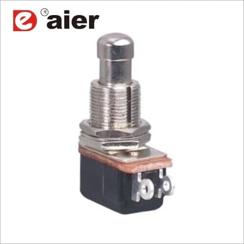 10PCS Soft Touch Push Button Switch SPST OFF-(ON) Momentary Stomp Foot Pedal Switch 2 Pin For Guitar