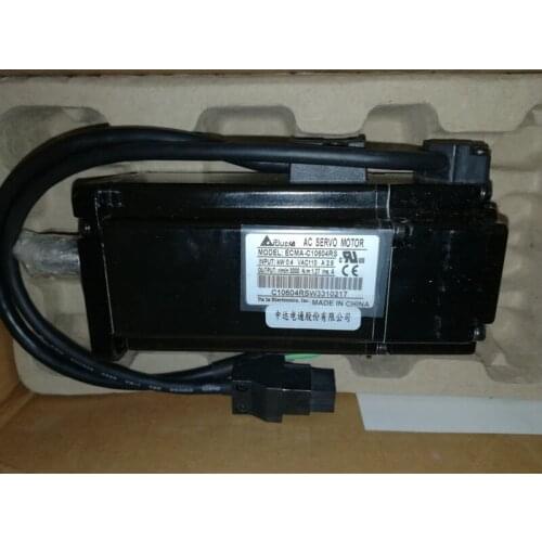 220V 400W 1.27NM 3000rpm ECMA-C10604RS ASDA-A2 AC Servo Motor with Keyway Oil Seal New