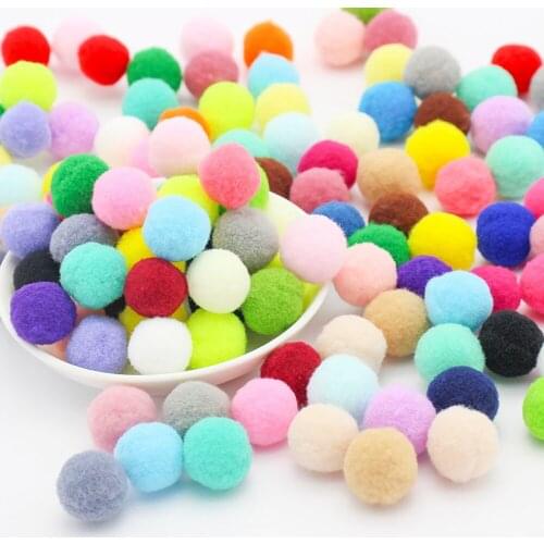 8/10/15/20/25/30mm Soft Pompones Fluffy Plush Crafts DIY Pom Poms Ball Furball Sewing Supplies Home Decorations Accessories