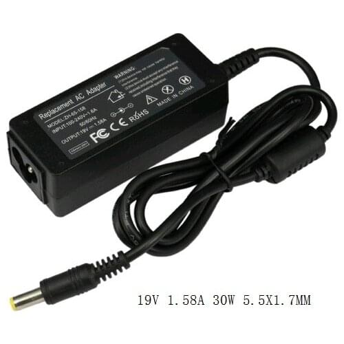 19.V 1.58A 5.5X1.7MM 30W For DELL Inspiron Mini 9 10 1010 1011 1012 1018 10V 12 1210 AC laptop Power adapter charger