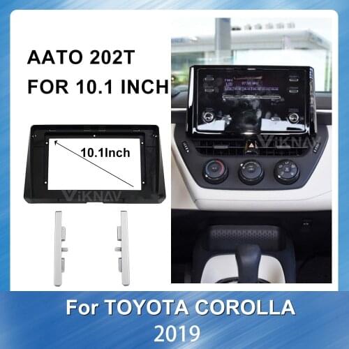 Car Radio Fascia for Toyota Corolla 2019 DVD frame Dash Mount Kit Adapter Trim Facial Panel Frame Dashboard 2 Din