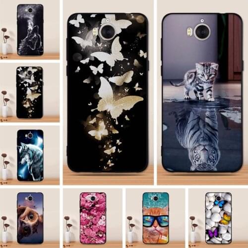 For Fundas Huawei Y5 2017 Case Cover For Huawei Y5 Y6 2017 Case Silicone Soft TPU Back Cover For Huawei Y6 2017 Case Coque Capa