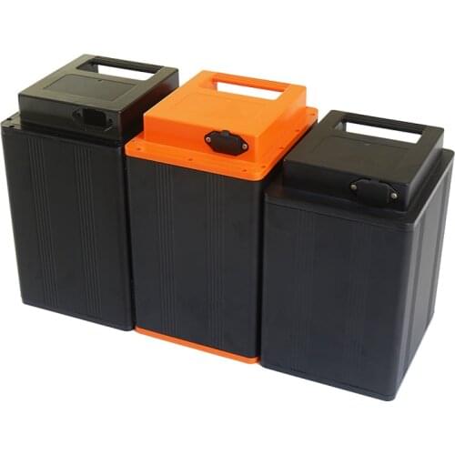 Lithium battery case High quality 18650 battery aluminum box with ABS plastic lid for li-ion battery assembly
