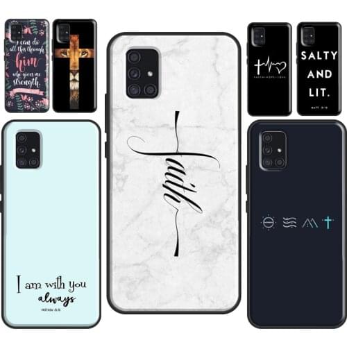 Bible Verse Christian Quote Case For Samsung A21S A20e A12 A32 A42 A52 A72 A10 A30 A40 A50 A70 A31 A41 A51 A71 Coque