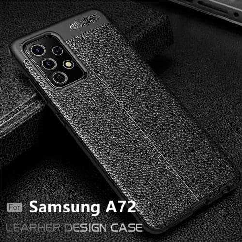 For Samsung Galaxy A72 Case For Samsung A72 Capas Shockproof Bumper Soft TPU Leather For Fundas Samsung A51 A71 A52 A72 Cover