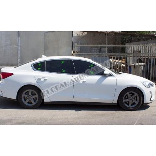 For Ford Focus 4 Sedan - Hatchback 2019-2021 Chrome Window Moulding Window Frame Framework Auto Accessory Diffüser Car-styling