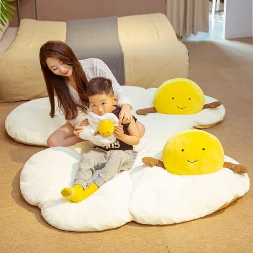20x28CM New Simulation Soft Fried Egg Toy Plush Baby Toy Stuffed Cotton Cartoon Poached Egg Doll Kids Girl Birthday Gift Decor
