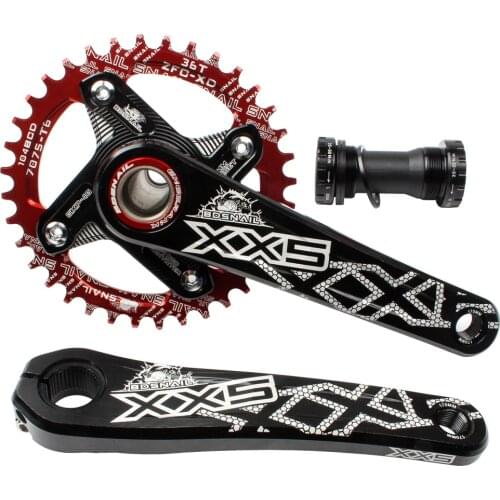 Alloy MTB Road Bike Retrofit Crankset Hollow Tooth Plate Crank Arm Sprocket Bicycle Chain Wheel Crankset For GXP XX1 X9 XO X01