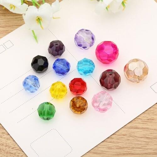 6mm 8mm 10mm 12mm Czech Facet Rondelle Glass Round Loose Beads For Jewelry Handmade DIY Perles Spacer Crystal Beads Wholesale