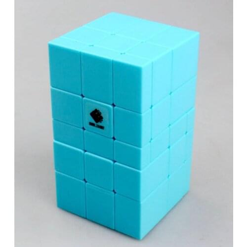 Cubetwist Stickerless 3x3x5 Conjoint Mirror Blocks Speed Magic Cube Puzzle Cubes Educational Toys for Kids Children Gift