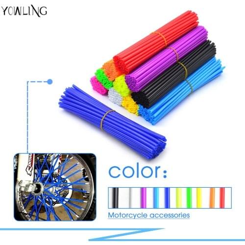 Motocross Wheel RIM Spoke Skin Covers For HONDA 125 CRF2CRF250 450R X XT225 250R XR250 400 600 650 YAMAHA YZ YZF 250 EXC-F S