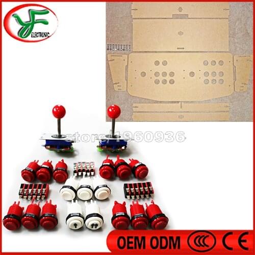 DIY Arcade Game machine kit for Arcade ZIPPY joystick + Mame Happ Style Push Button+Microswitch