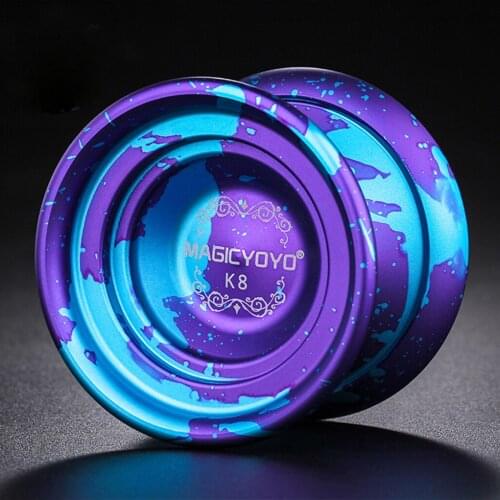 Unresponsive Yoyo K8 8 Balls Bearing String Tricks Toy Blue