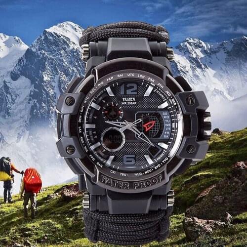 SHIYUNME Men Military Sports Watch Outdoor Compass G style Shock Digital Watches Men Waterproof Quartz Clock relogio masculino