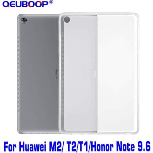 Silicon Translucent Slim Case for Huawei MediaPad T2 Pro M2 Lite 10 8 7 TPU Back Cover for Huawei Honor Note 9.6" T1 7.0 8.0 10