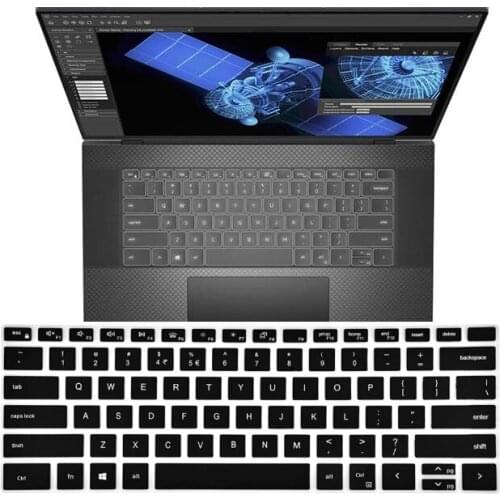 Silicone Laptop Keyboard Cover Skin Protector For DELL Precision 17 5750 Mobile Workstation 17.3 inch Notebook
