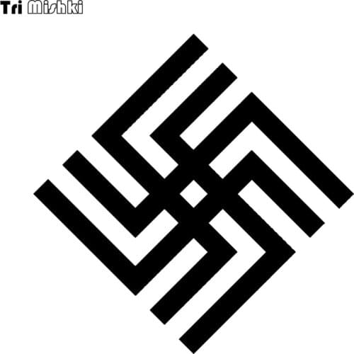 Tri mishki HZX1388 Slavic swastika car sticker Vinyl Decals Waterproof sticker on Car Body Rear Window