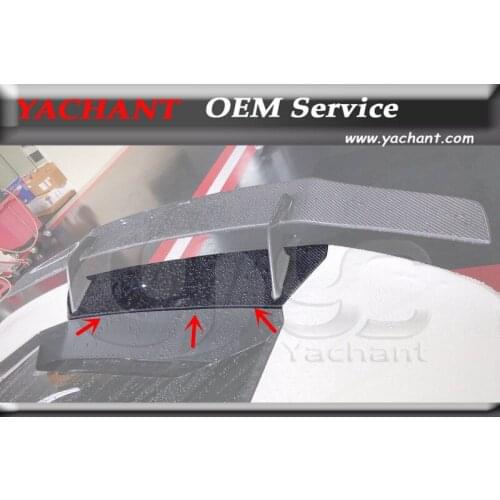 Car-Styling Auto Accessories Dry Carbon Fiber Rear Trunk Deck Lid Fit For 2014-2016 Huracan LP610 OEM Style Deck Lid