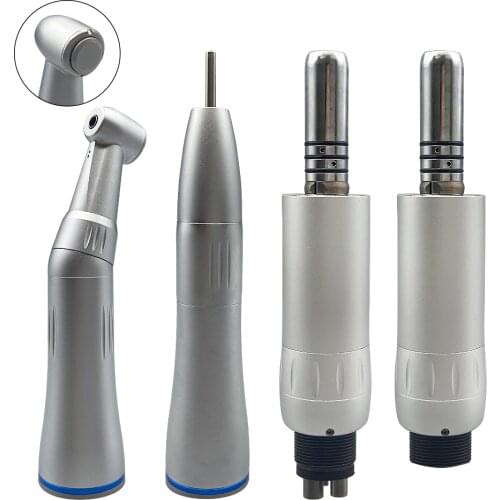 Dental Low Speed Handpiece Kit Air Turbine Straight Contra Angle Air Motor Inner Water Spray 2/4Holes teeth whitening pen