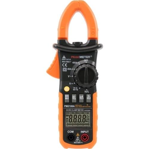 High quality digital ac/dc current clamp meter PM2108A with capacitance,frequency,resistance,duty cycle