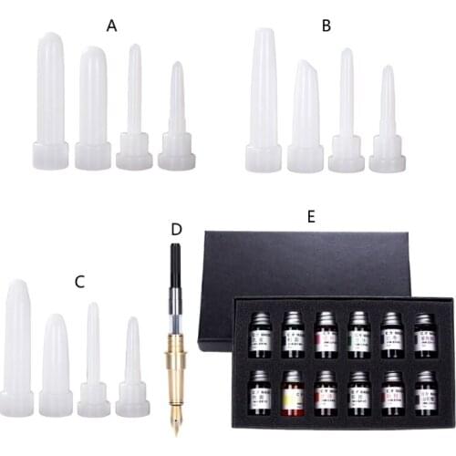 1 Set Fountain Pen Epoxy Resin Mold Cylinder Pen Shape Silicone Mould DIY Crafts Candle Casting Tool