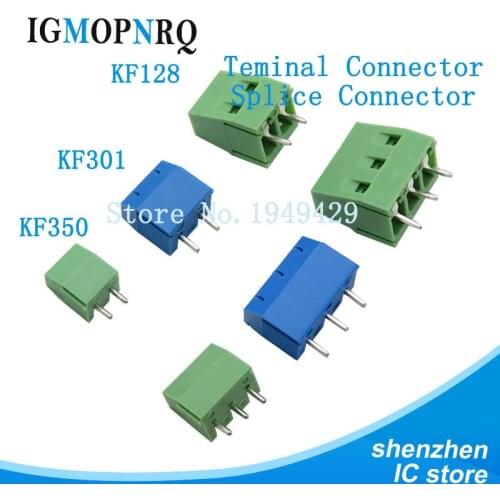 5PCS Terminals KF128 KF301 KF350 3.5mm 5mm 2PIN 3PIN Screw PCB Screw Terminal Block Connector