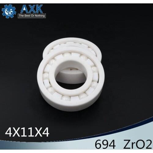 694 Full Ceramic Bearing ( 1 PC ) 4*11*4 mm ZrO2 Material 694CE All Zirconia Ceramic 619/4 Ball Bearings