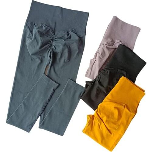 Seamless Leggings Sport Fitness Running Yoga Pants High Waist Booty Gym Elastic Shark Body Building Pantalones De Yoga For Women