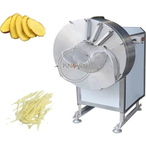 Electric 200-500kg Salad Root Vegetable Potato Ginger Carrot Slice Bamboo Cutter Slicer Julienne Cutting Machine