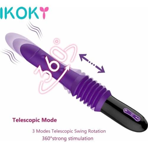 IKOKY Automatic Stretching Massager Dildo Vibrator Sex Toys for Women Female Masturbation Adult Products Sex Machine