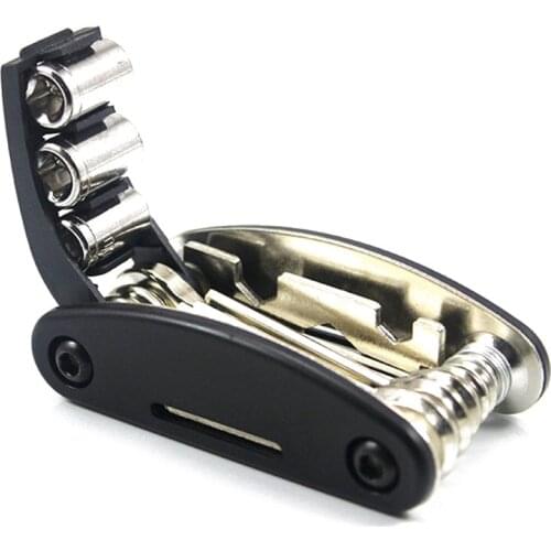 16 In 1 Bicycle Repair Tool Bike Pocket Multi Function Folding Screwdriver Tools Outdoor Portable Socket Bicycle Accessories