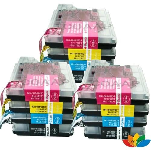 12x Brother LC39 LC38 LC61 LC65 LC67 LC980 LC11 LC1100 Compatible ink cartridge NEW