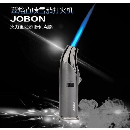 Outdoor Gas Turbo Lighter Torch Kitchen Pull-down Jet Lighters Metal Windproof Smoking Accessories Cigarette Gadget Gift For Men