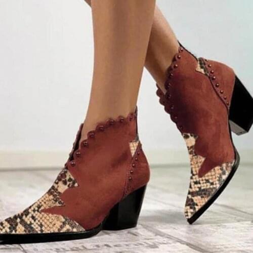 New Female Autumn Boots Ladies Thick Heels High Shoes Large Size Womens Martin Boots Straps Female Casual Heels Leather Boots