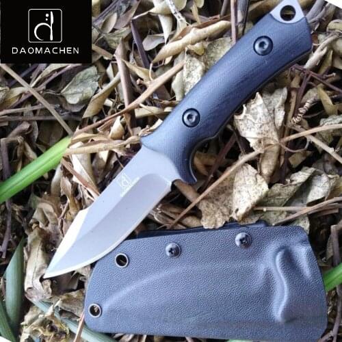 DAOMACHEN OUTDOORS Survival knife army hunting tools high hardness straight knives essential tool for self-defense Full Tang