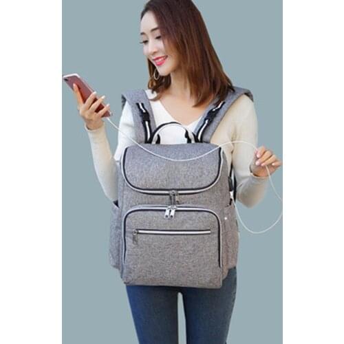 Outdoor hiking camping picnic casual backpack waterproof fashion multi-function large capacity mother bag