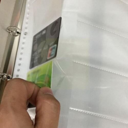 1pcs Transparent PVC Storage Holes Loose Leaf A4 Two Protectors Clear Binder Office Zipper Supply Collection Sheets Sides