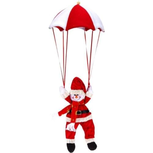 Christmas Doll Santa Claus Snowman Parachute Pendant Xmas Navidad Tree Hanging Ornaments Christmas Decorations Supplies