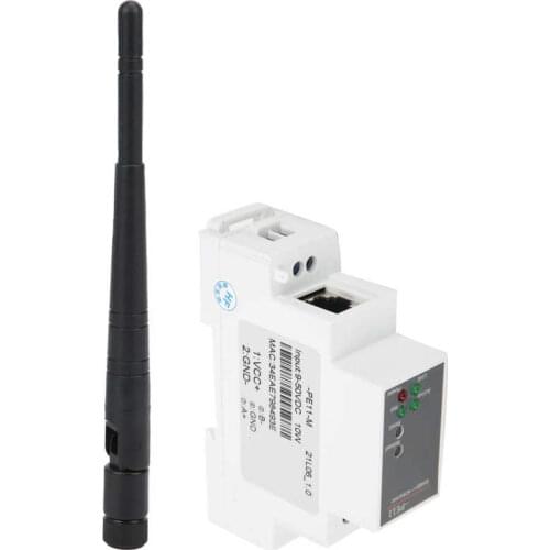 RS485 to WIFI Serial Server Rail Mounting Ethernet Network Module 9-50VDC 10W PE11-M