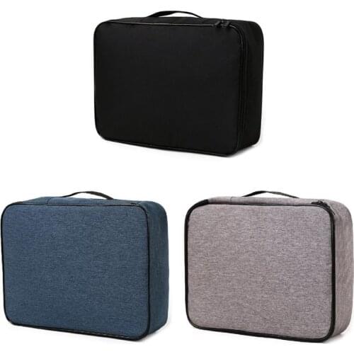 14.5x11x3.9in Document Ticket Bag 2/3 Layers Large Capacity Waterproof Organizer Certificate Storage Bag For Home Business Trip