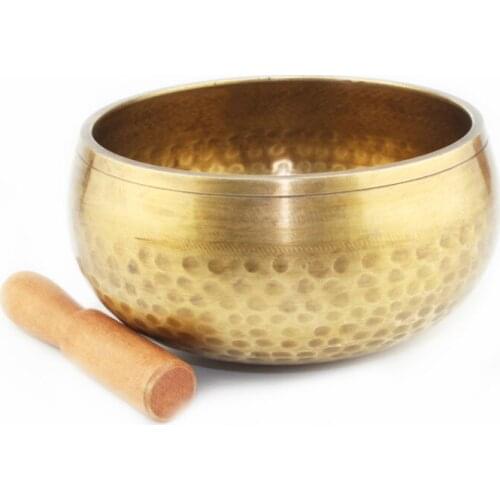 Tibetan Singing Bowl Himalayan Hand Hammered Chakra Meditation Home Decoration Crafts Religion Belief 13CM Yoga Bowl