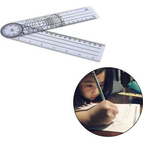 1piece 30cm Angle Measuring Ruler Corner Multi-function School Plastic Student Office Drawing Stationery Ruler Supplies G2T5