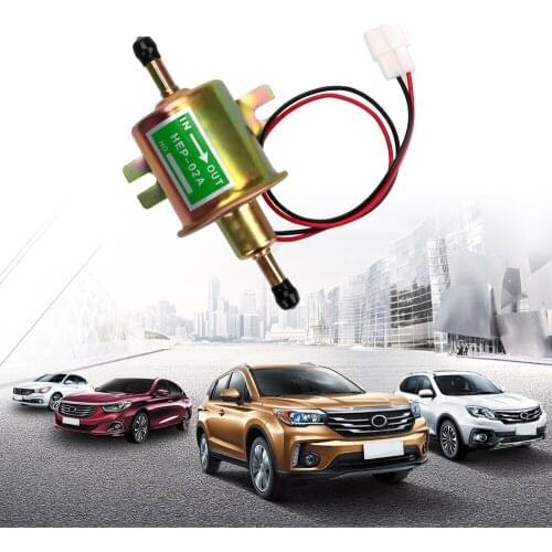 Universal 12/24V HEP-02A Low Pressure Carburetor Diesel Electric Petrol Pump Bolt Fixing Wire Fuel Pump For Car Motorcycle ATV