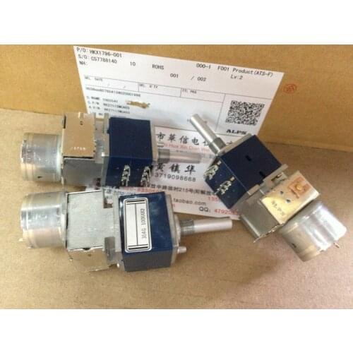 [VK] Japan ALPS RK27 Molded Case Motor Potentiometer Double A100K handle length 25MM round switch