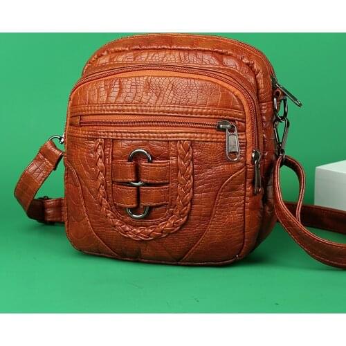 Ladies Bag Women Bag 2021 Shoulder Bag Messenger Bag Fashion PU Leather Womens Bag Mother Crossbody Purse Vintage for Women