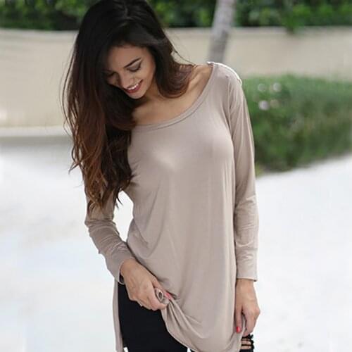 Womens Dress Lace Cotton Hollow Long Sleeve O Neck T-Shirt Loose Back Lace T Shirts