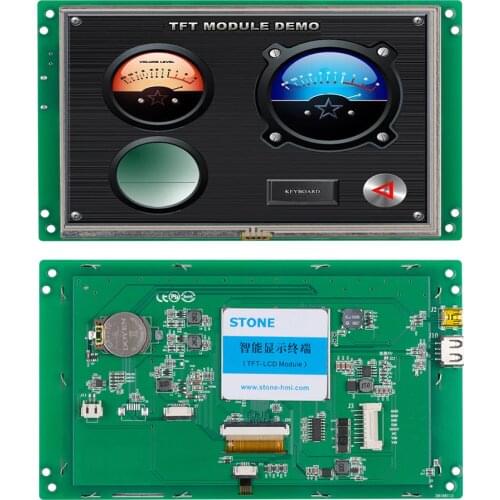 STONE 7.0" 800*480 LCD Display TFT Monitor With Serial Interface In The Machinery And Automobile