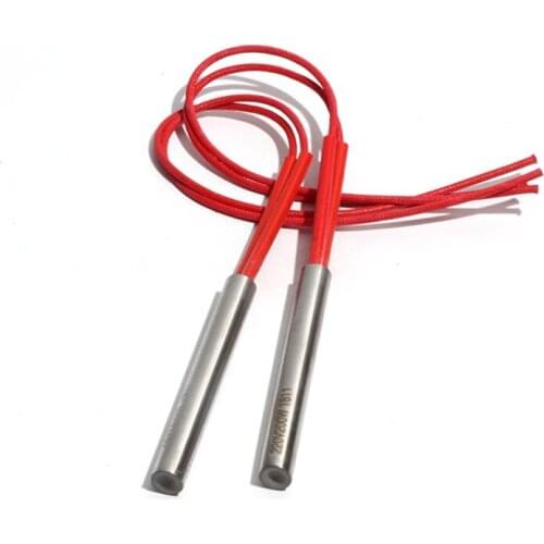 10PCS 10mm 80~95mm 201SUS Cylindrical Single Head Dual Electric Heating Pipe 110V/220V/380V 200W/220W Tubular Heater