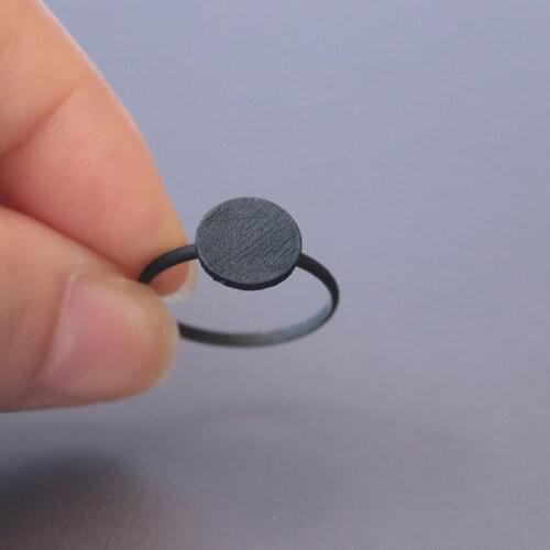 10pc/lot Matt Black Geometric Round Cake Rings Punk Uneven Sun Moon Ring Men Women Kids Anillos Mujer Jewelry